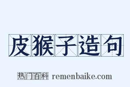 皮猴子造句是什么意思的图片